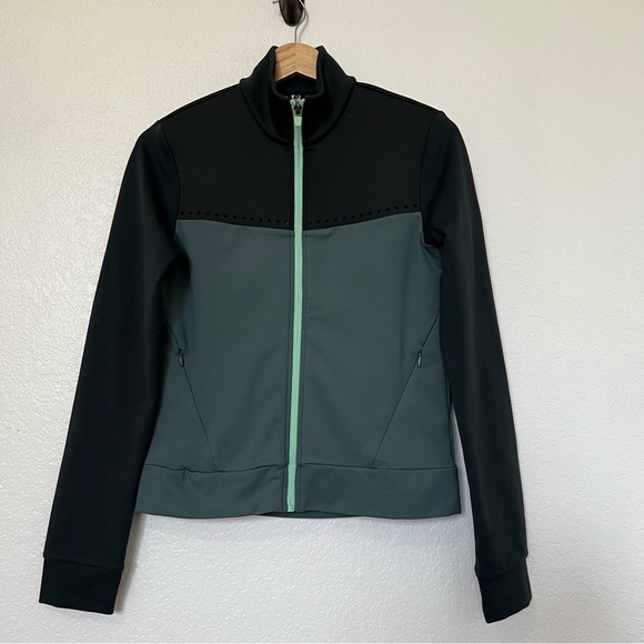 2/$30 FABLETICS Cleo Evergreen Jacket Performance Full Zip Grey & Green Size XS - Picture 3 of 15